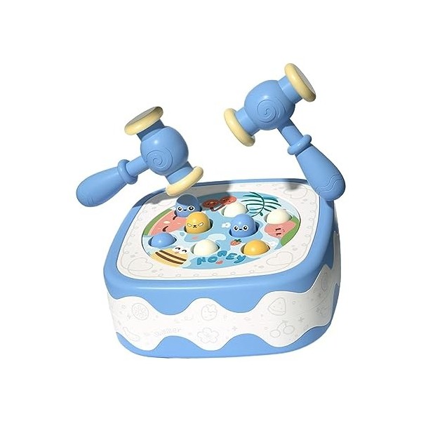 perfk Jouet de jeu Whack, jouet martelant, amusant pour améliorer la coordination œil-main des enfants, jeu interactif de mar