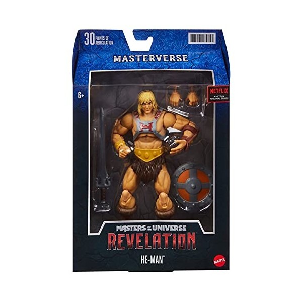 Les Maîtres de lunivers - Masterverse Révélation - Figurine articulée 18cm - He-Man - Neuf