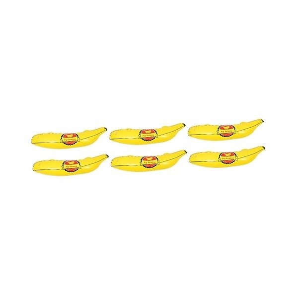 TOYANDONA 6 Pièces Banane Gonflable Jouets Gonflables Jouets Alimentaires Jeux en Plastique Jouet Modèle Banane Fournitures D