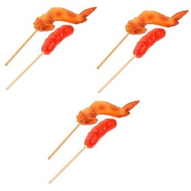 Totority 3 Ensembles De Brochettes De Barbecue De Simulation Jouets Alimentaires en Plastique Modèles en Plastique Jeux en Pl
