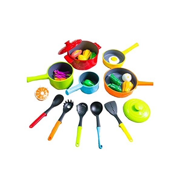 Accessoires de cuisine pour enfants, tout-petits, comme kit de cuisine avec casseroles, poêles, ustensiles, ustensiles de cui