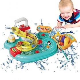 GIMOCOOL Jouer Évier | Évier de Jeu Multifonctionnel pour | Aucun Enfant de Fuite ne Fait Semblant de Jouer à des Jouets dév