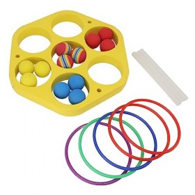 Jeu de Lancer danneau de Piscine, Cercle Hexagonal léger de Jouet de Jeu de Piscine danneau dEVA pour la Partie extérieure
