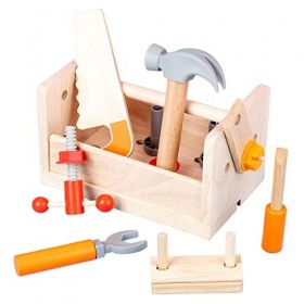 Harilla Jouet de à Outils en Bois Montessori, démontage décrous Outils de Jeu de simution Jouet de Construction démontage Ou