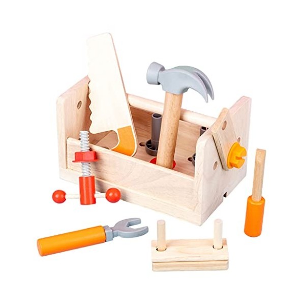 Harilla Jouet de à Outils en Bois Montessori, démontage décrous Outils de Jeu de simution Jouet de Construction démontage Ou