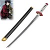 RENSIS Epee en Demon Slayer de Katana 76/104cm Épée de Samouraï en Bois Tomioka Giyuu Lame de Samouraï Jouet for Enfants Hall