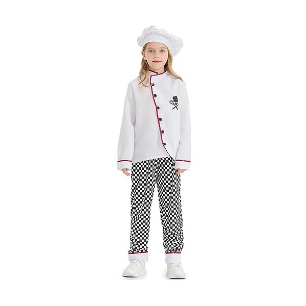 IBTOM CASTLE Deguisement Enfant Filles Garçons Docteur Costume Halloween Vétérinaire Cosplay Jeu de Rôle Prétendez Vous Habil