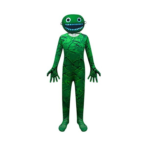 Garden.of.Banbans Costume de monstre pour enfants - Costume de costumade - Combinaison de jeu dhorreur - Tenue dHalloween 