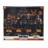 Fortnite FNT1157 Molten Legends Mode escouad - Quatre Figurines articulées de 10,2 cm avec Armes, Outils de récolte et Blin