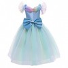 Robe de Princesse Cendrillon Déguisement Filles Cinderella Costume Cosplay Papillon Conte de Fée Robe de Soirée Halloween Fêt