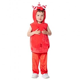 Rubies 3011983-4 Inf Oddbods Costume Enfant Fusible, Garçon, Rouge, 3-4 Ans