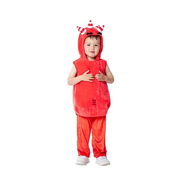Rubies 3011983-4 Inf Oddbods Costume Enfant Fusible, Garçon, Rouge, 3-4 Ans