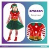 Amscan 9912313 - Christmas Elf Dress Kids Fancy Dress Costume - 4-6 Years