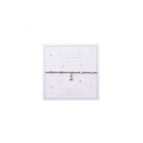 CGB Giftware GB06345 Bracelet en perles avec lapin et étoile Inscription Dream Big and Make It Happen Argenté Carte cadeau