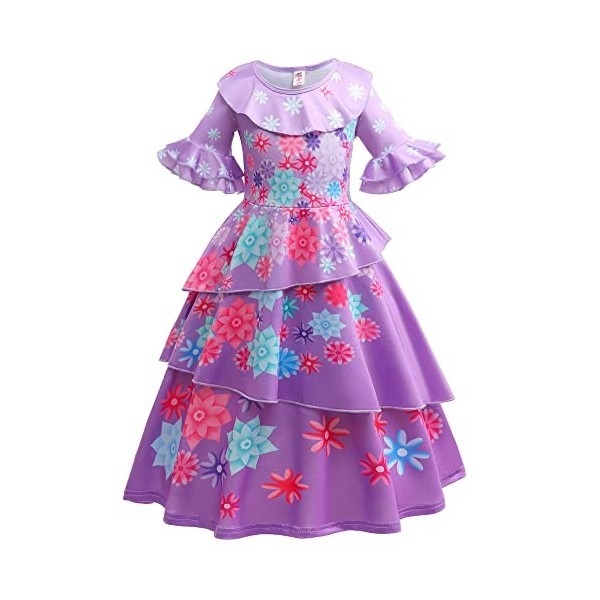 Atorcher Encanto Isabella Costume de Mirabel Luisa Dolores Pepa Robe Isabela Mirabel Cosplay pour lété, Halloween, Cosplay, 