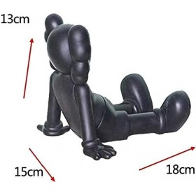 Prototype KAWS Original Faux Compagnon Modèle Art Jouets Action Figure à Collectionner Modèle Noir 15 cm