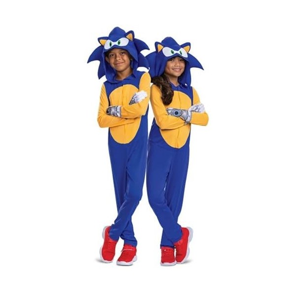 Sonic The Hedgehog Costume de carnaval pour enfant de 4 à 6 ans