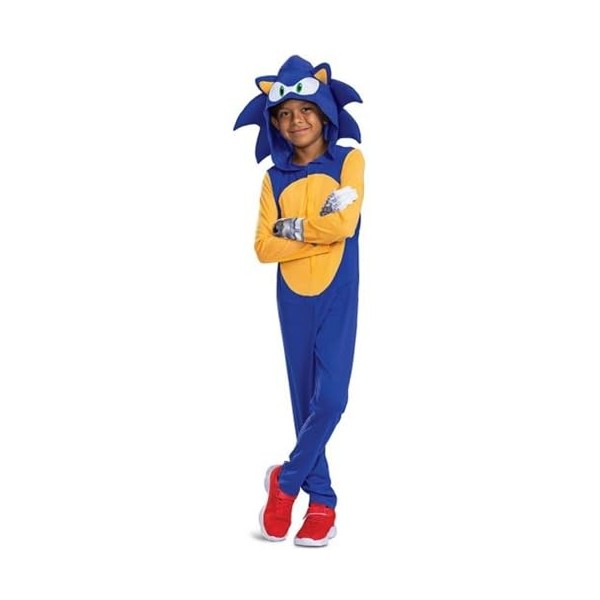 Sonic The Hedgehog Costume de carnaval pour enfant de 4 à 6 ans