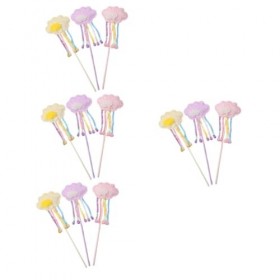Toyvian 12 Pièces Jouet À Paillettes Pour Filles Cadeaux Pour Enfants Ensemble De Jeu Pour Enfants Costume DAnge Foncé Pour 