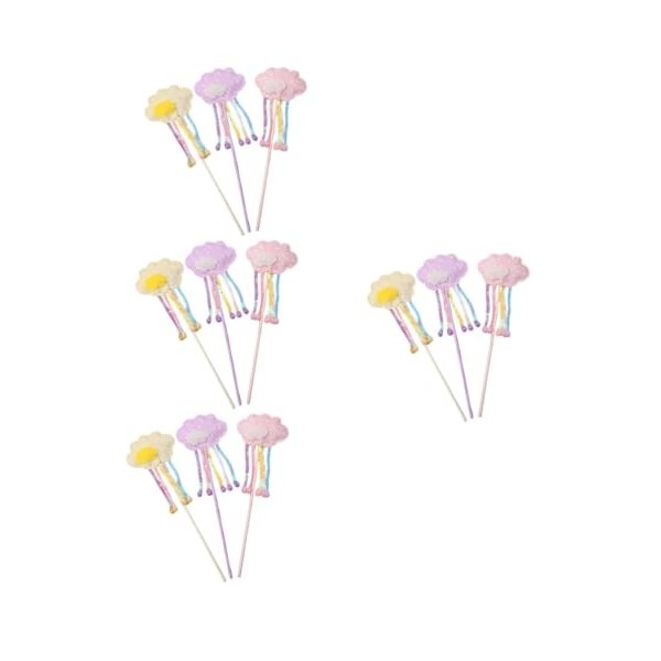 Toyvian 12 Pièces Jouet À Paillettes Pour Filles Cadeaux Pour Enfants Ensemble De Jeu Pour Enfants Costume DAnge Foncé Pour 