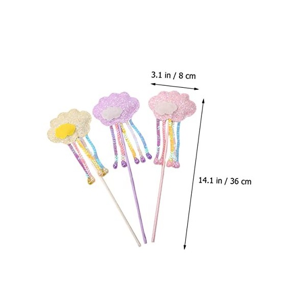 Toyvian 12 Pièces Jouet À Paillettes Pour Filles Cadeaux Pour Enfants Ensemble De Jeu Pour Enfants Costume DAnge Foncé Pour 