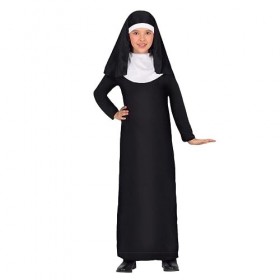 Costume de religieuse bon marché avec couvre-chef robe fille fille fille 10-12 ans 
