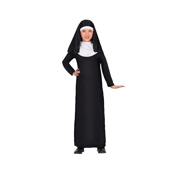 Costume de religieuse bon marché avec couvre-chef robe fille fille fille 10-12 ans 