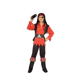 Ciao&nbsp;–&nbsp;Costume enfant avec jeux vidéo, 6&nbsp;–&nbsp;8&nbsp;ans Pirate Rouge, Noir 6-8 anni
