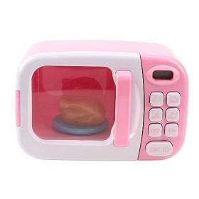 Joli Jouet électronique à Micro-Ondes pour Filles, Cuisine Multifonctionnelle avec Lumières et Sons, Améliore Les Compétences