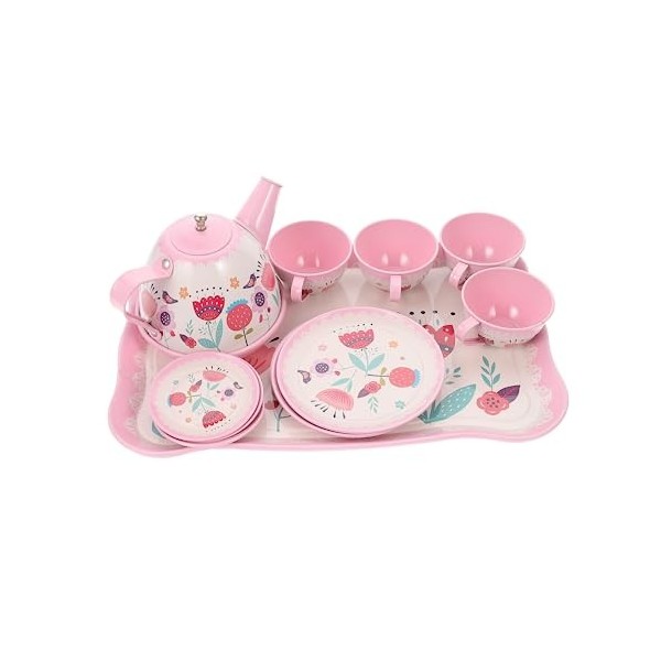 Toyvian 1 Jeu De Jouets pour Le Thé De LAprès-Midi Service À Thé pour Filles Ensembles De Jeux pour Enfants Jouets pour Enfa