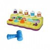 F Fityle Pounding Bench Toy Réflexes Comptage Montessori Education Classic Pound Bench Toy Jeu de martelage pour Party Favor 