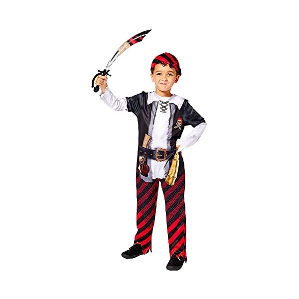 amscan 9910097 Costume de pirate durable pour garçon 6-8 ans