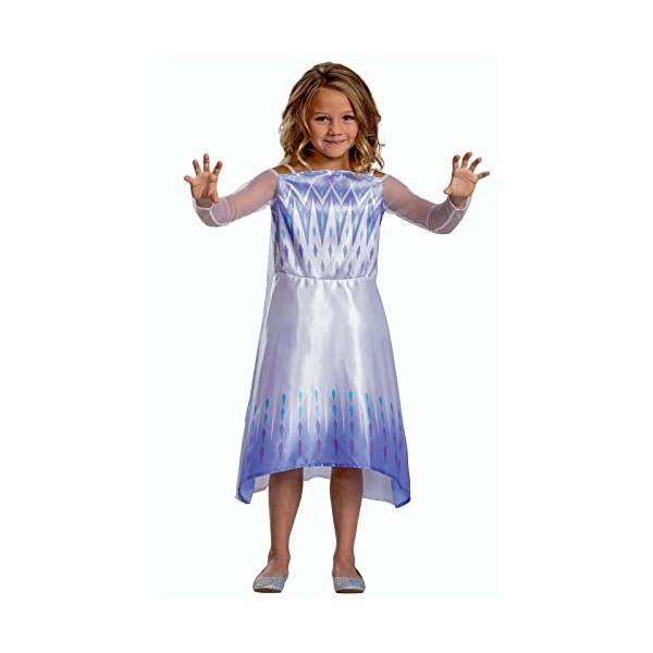 Disney Officiel Standard Robe Elsa Reine des Neiges, Déguisement Reine des Neiges 2 en taille M