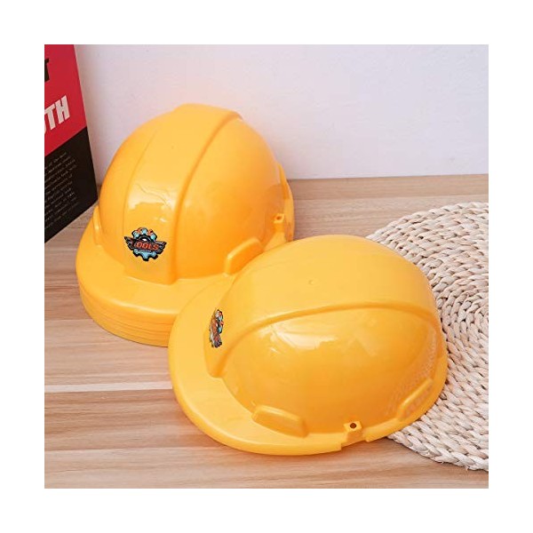 Toyvian Lot de 6 casques de sécurité pour enfants jaune 