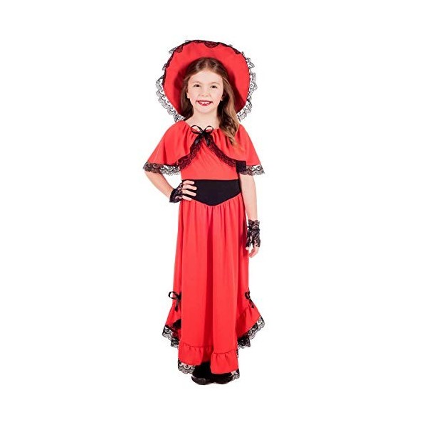 Fun Shack Deguisement Scarlett O Hara Enfant, Costume Carnaval Fille Taille M