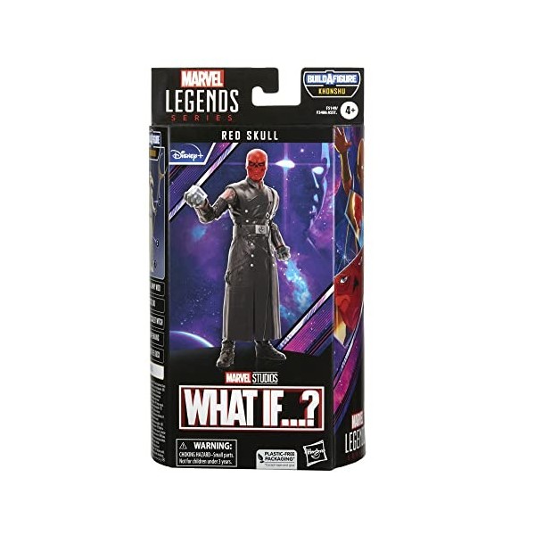 Marvel Legends Series, série What If, Figurine de Collection Red Skull de 15 cm MCU Disney+, 1 Accessoire et 1 pièce Build-a-