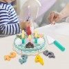 Perfeclan Jouet de gâteau danniversaire pour Enfants avec Bougies Accessoires de Fruits gâteau danniversaire Playset Enfant