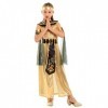 SELORE Costume de Carnaval Fille Egyptienne 4-6 Ans Princesse Enfant Cosplay（4-6 ans