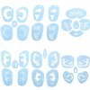 Pochoir de peinture du visage 6 styles/kit DIY réutilisable PET Stencils for Face Painting Tattoo Pochoirs pour carnaval, fêt