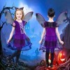 Halloween Déguisement Chauve Souris Fille 3 4 ans Enfant Costume Chauve Souris Robe Sorcière Fille Deguisement Vampire Enfant