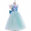 Odizli Cendrillon Costume Enfant Fille Cendrillon Princesse Robe Papillon Tulle Longue Robe de Bal Halloween Noël Carnaval Pa