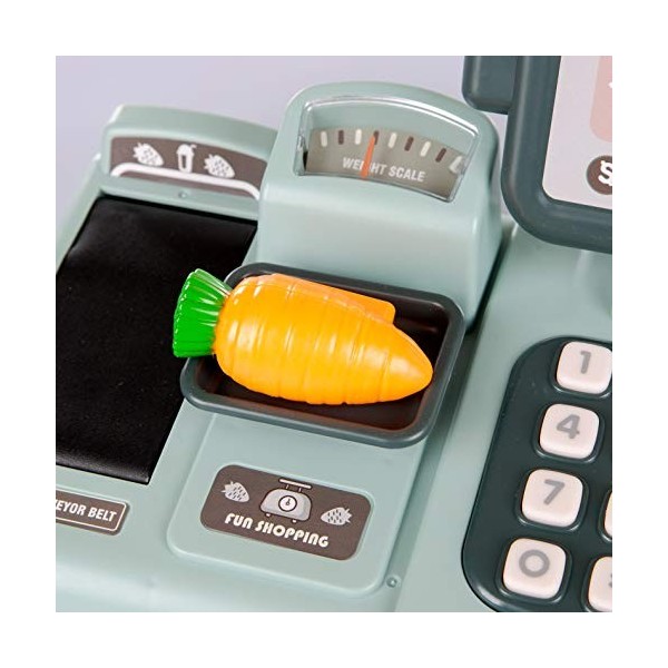 KP3437 Caisse enregistreuse pour enfant avec calculatrice électronique et argent