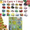 Lubibi Calendrier de lAvent Enfants 2022, 24 jouet pour enfant de petites voitures miniatures,Noël compte à rebours vacances