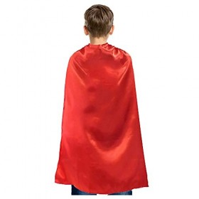 TOPTIE Lot de 10 capes Superhero en satin, costumes dHalloween et robe pour enfants et adultes