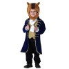IWEMEK Enfants Garçons La Belle et La Bête Prince Costume Conte de Fées Cosplay Longue Veste Pantalon Chapeau Halloween Carna