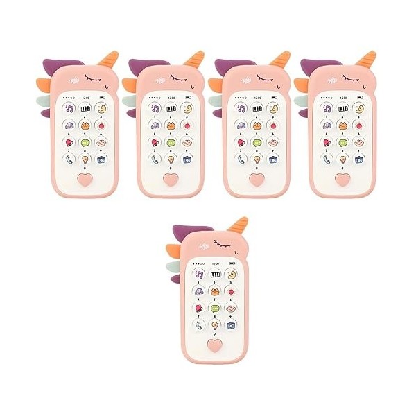 Toyvian 5 Pièces Téléphone Portable Pour Enfants Ensemble De Jeu Pour Enfants Jouets Pour Enfants Jouet Musical Pour Bébé Jou