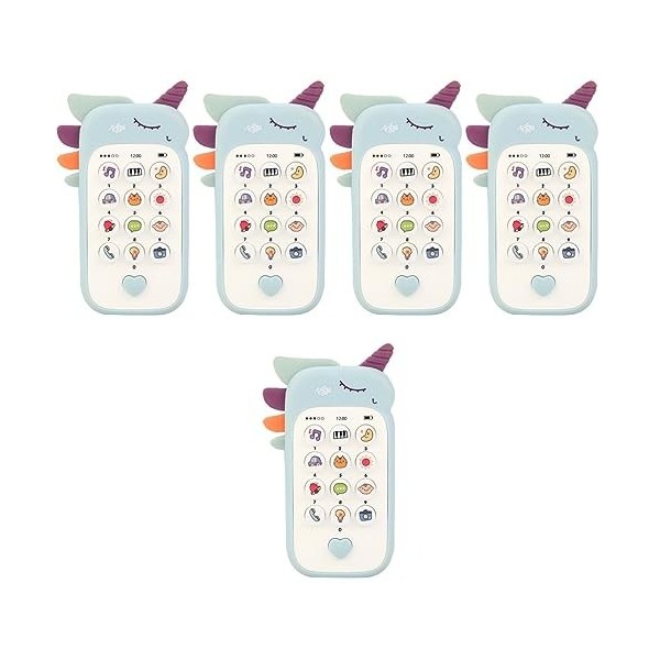 Toyvian 5 Pièces Téléphone Portable Pour Enfants Ensemble De Jeu Pour Enfants Jouets Pour Enfants Jouet Musical Pour Bébé Jou