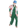 CoolChange Costume Halloween de chirurgien zombie | Médecin horreur | Blouse ensanglantée, sang artificiel & main de cadavre 
