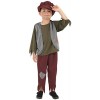 Smiffys Costume pauvre garçon victorien, Vert, avec haut, pantalon et chapeau, 12+ Ans