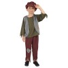 Smiffys Costume pauvre garçon victorien, Vert, avec haut, pantalon et chapeau, 12+ Ans